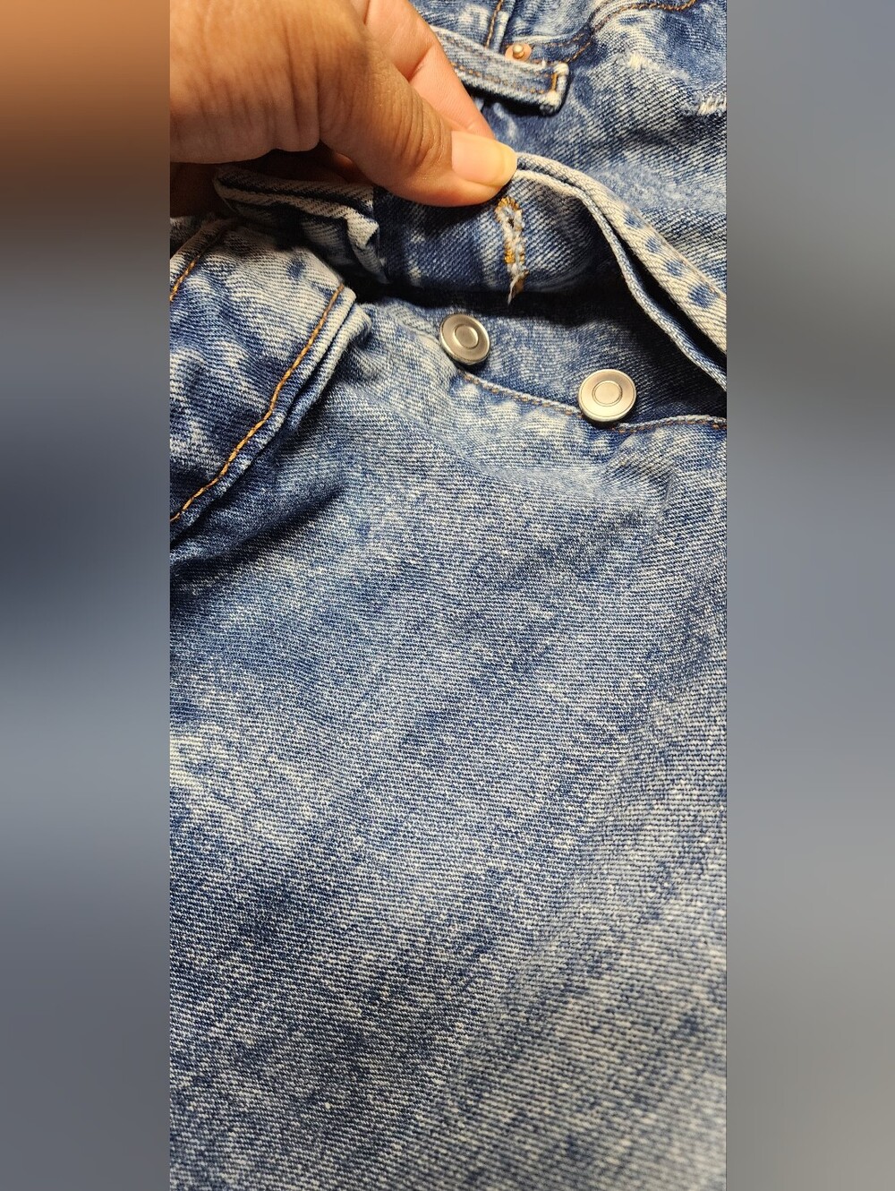 Wild Fable Distressed Jean Shorts Sz 14W Women Blue Jeans Pre-Owned - Picture 4 of 7